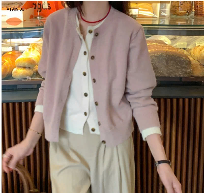 ÁO LEN CARDIGAN NỮ GIẢ 2 MẢNH - sỉ 183k