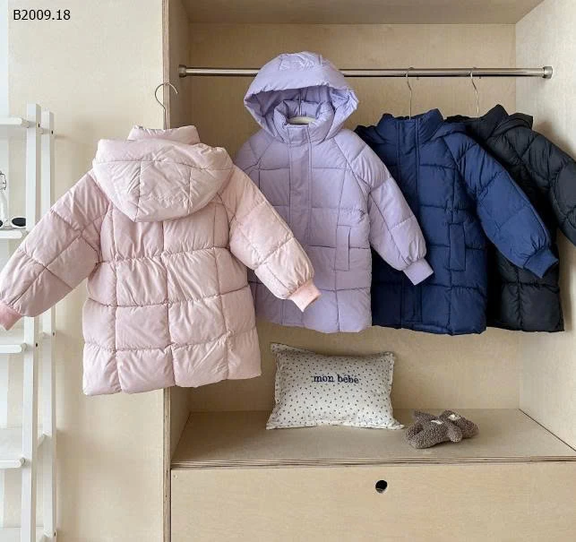 ÁO KHOÁC PHAO DÁNG DÀI CHO BÉ-Giá sỉ 230k