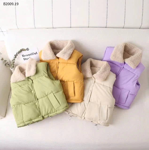 ÁO KHOÁC PHAO GILE LÔNG CHO BÉ- sỉ giá 130k