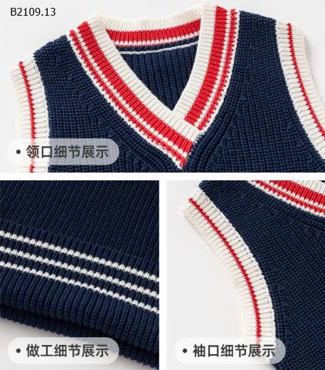 ÁO GILE LEN DỆT WELLKIDS CHO BÉ -Giá sỉ 145k