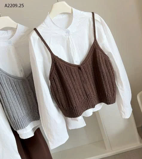 ÁO SƠ MI 2 MẢNH CỔ TÀU ANNA- sỉ 199k