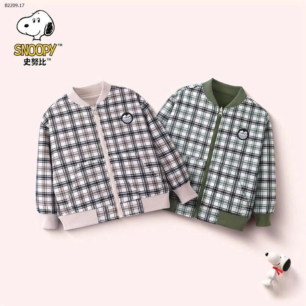 ÁO KHOÁC BOMBER 2 MẶT SNOOPY-Giá sỉ 230k
