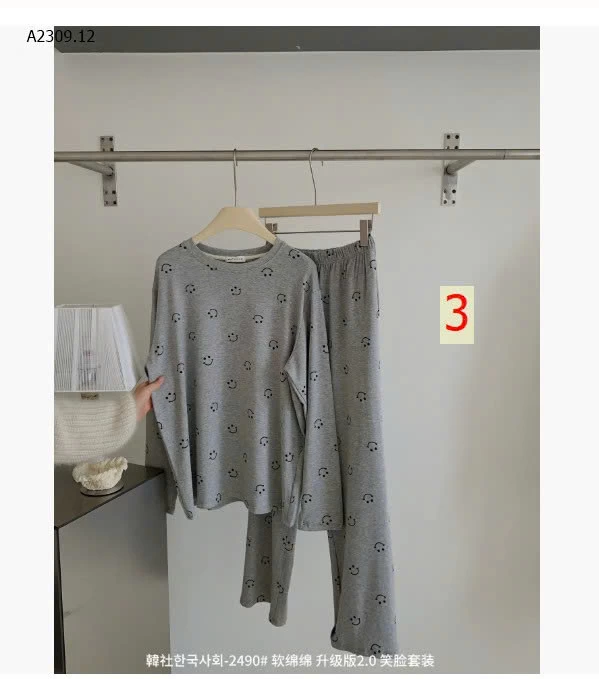 BỘ DÀI TAY MẶT CƯỜI MONTIE  - sỉ 225k  