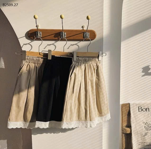 Quần ống rộng ren phong cách Hàn Quốc cho bé gái - sỉ 114k 