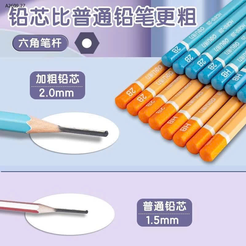 SET BÚT CHÌ + TẨY CHÌ DELI - Giá sỉ 99k/1 set