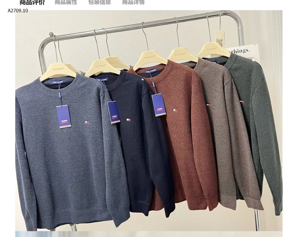 ÁO LEN NAM TOME BORNEK - sỉ 157k