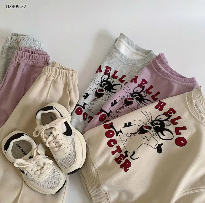 BỘ NỈ HOẠT HÌNH MAIBAO BT-Giá sỉ 230k