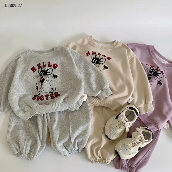 BỘ NỈ HOẠT HÌNH MAIBAO BT-Giá sỉ 230k