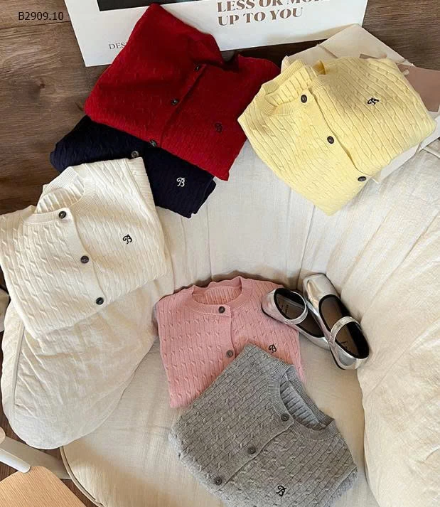 Áo khoác cardigan dệt kim thêu họa tiết  cho trẻ nhà AMBB - giá sỉ  size : 90-150 giá 145k size 160 giá 165k