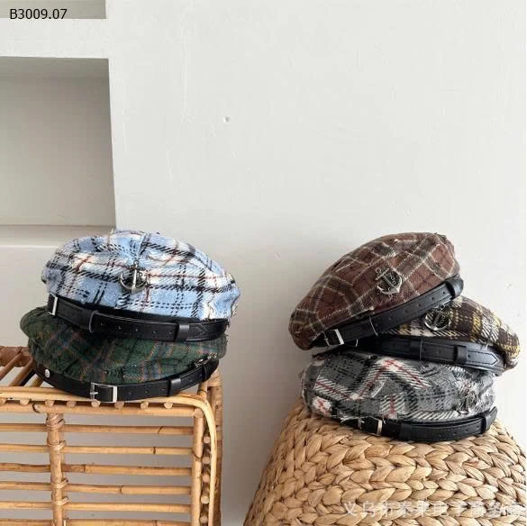 MŨ NỒI KẺ CARO CHO BÉ-Giá sỉ 96k