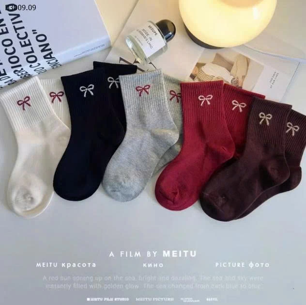 SET 5 ĐÔI TẤT NƠ CHO BÉ-Giá sỉ 54k/set  