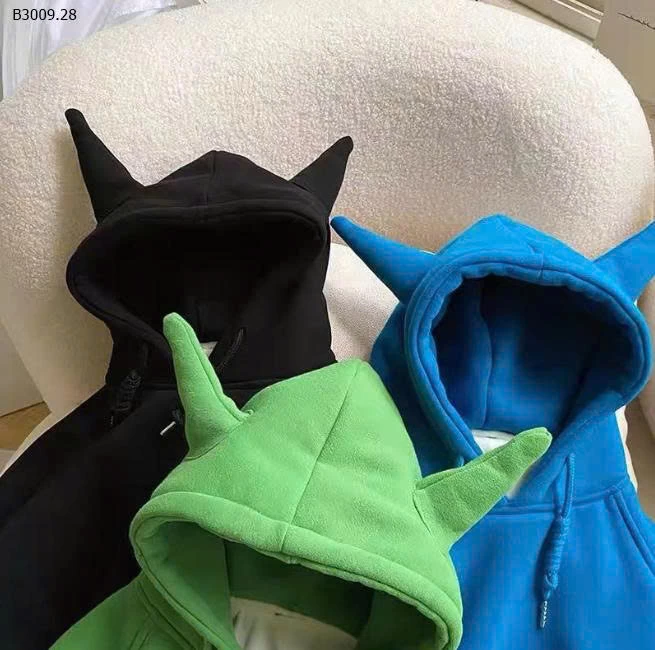 ÁO HOODIE CÓ SỪNG CHO BÉ IU -Giá sỉ 138k