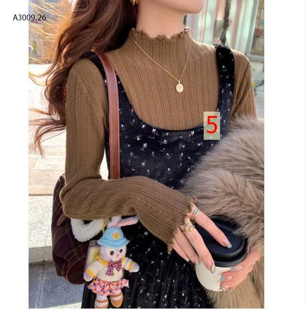 ÁO LEN GÂN CỔ CAO - sỉ 95k