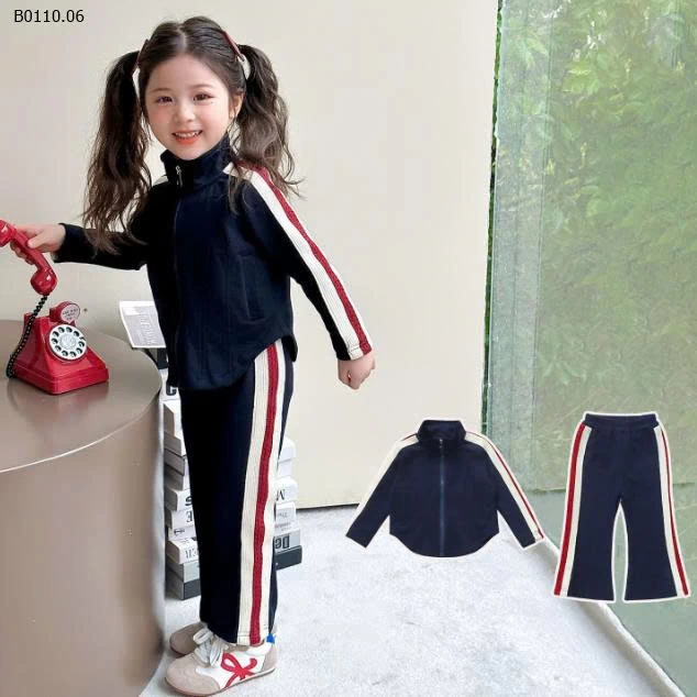  SET NỈ THAN SỌC ĐỎ BG -Giá sỉ 150k