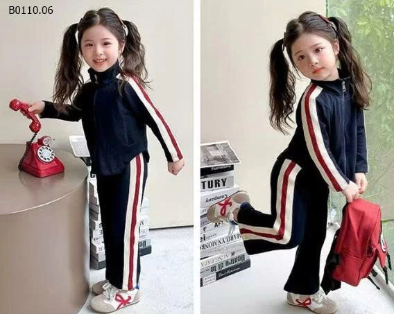  SET NỈ THAN SỌC ĐỎ BG -Giá sỉ 150k