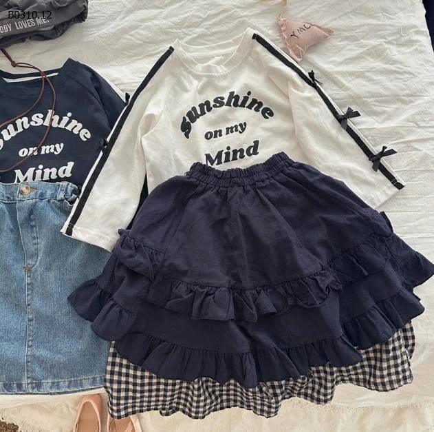 CHÂN VÁY VINTAGE DÁNG DÀI BG- sỉ 138k