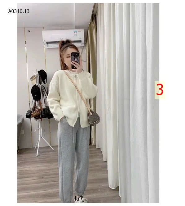 KHOÁC LEN KÉO KHÓA BASIC - sỉ 155k