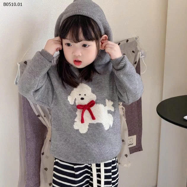 ÁO LEN CÓ MŨ CHO BÉ-Giá sỉ 149k