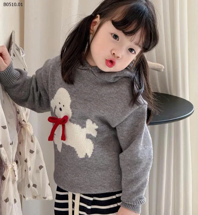 ÁO LEN CÓ MŨ CHO BÉ-Giá sỉ 149k