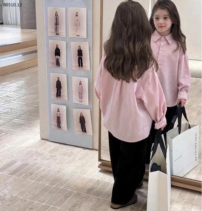 SƠ MI AMBB THÊU NGỰC -Giá sỉ Giá: 90-150: 163k 160: 178k 170: 194k