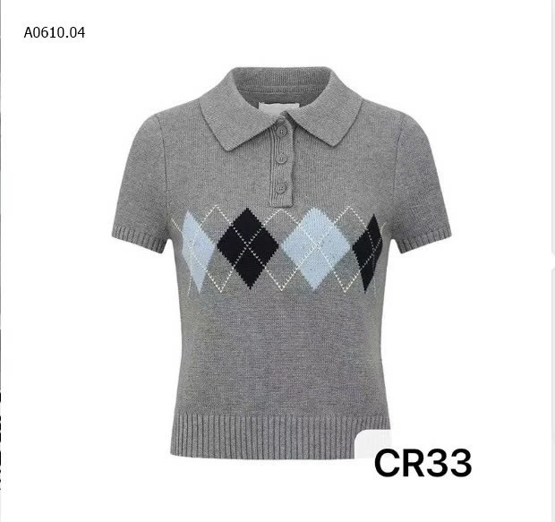 ÁO LEN DỆT KIM CỔ POLO-Giá sỉ 114k