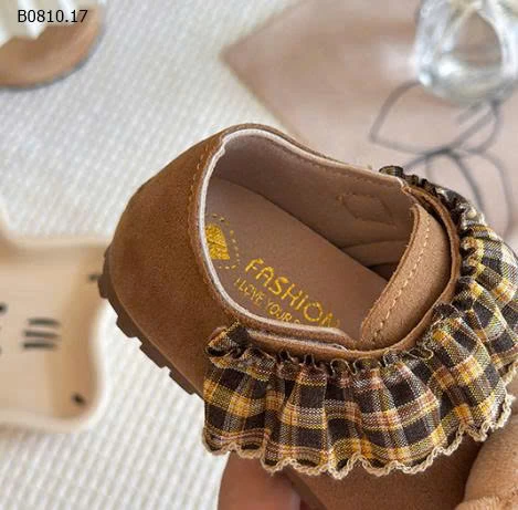 GIÀY GẤU PHỐI KẺ BG - Giá sỉ sz 23-25: 133k  sz 26-30: 139k  sz 31-34: 145k 