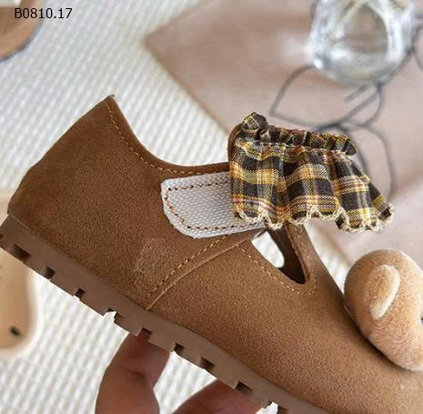 GIÀY GẤU PHỐI KẺ BG - Giá sỉ sz 23-25: 133k  sz 26-30: 139k  sz 31-34: 145k 