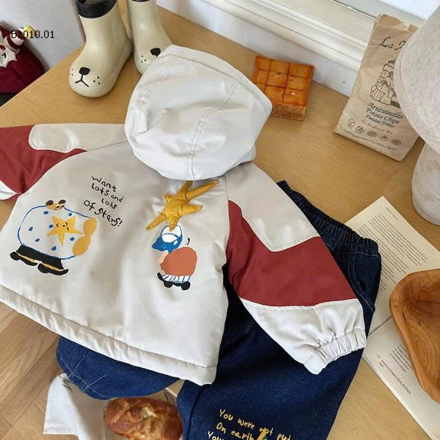 ÁO KHOÁC CÓ MŨ BT - sỉ 225k