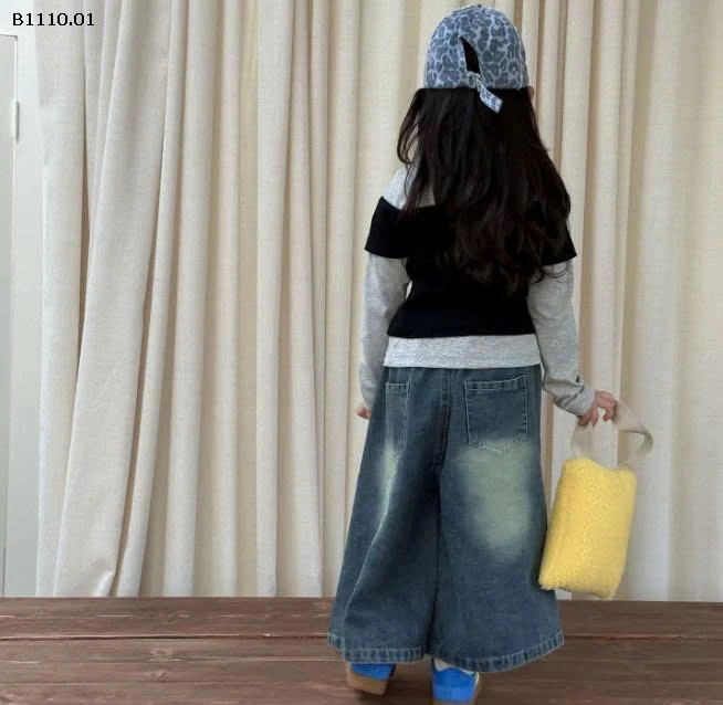 SET ÁO THUN SAO MIX QUẦN JEAN MÀI BG - Giá sỉ áo 139k, quần 185k 