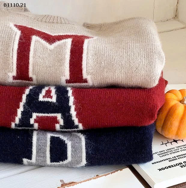 ÁO LEN CHỮ AMBBKIDS-Giá sỉ sz  90-150: 145k   sz    160: 155k