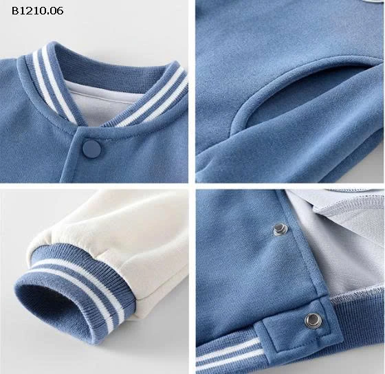 Áo khoác bóng chày thu đông cho bé- sỉ  145k/c 