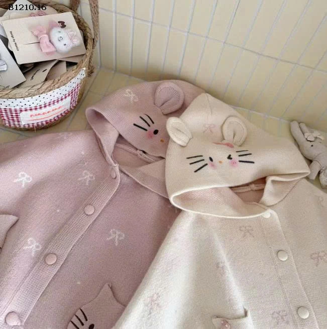 Áo khoác len cape dáng rộng cực xinh cho bé gái   - sỉ 208k
