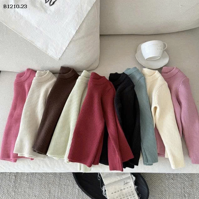 Áo len dệt kim kiểu dáng ôm vừa vặn cho bé -Giá sỉ 95k 