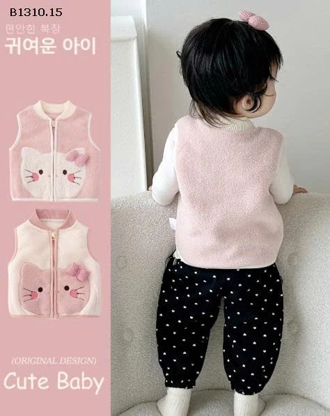 SET ÁO KHOÁC GILE MIX QUẦN PHỐI REN NƠ BG-Giá sỉ  mẫu áo  1-2: 169k  mẫu quần 3-5: 149k 