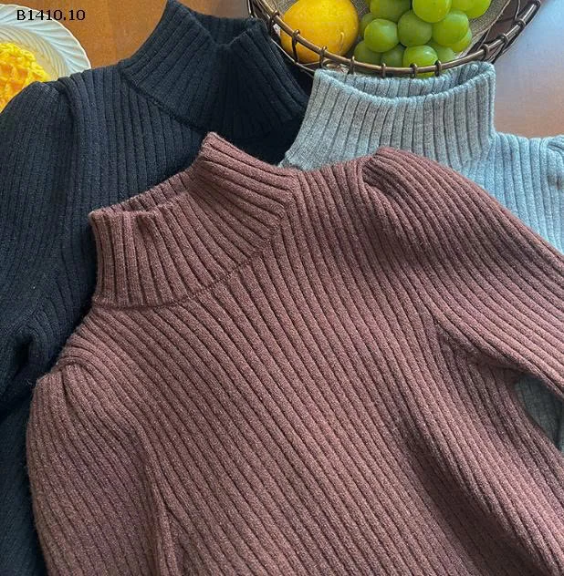 Áo len dệt kim cổ lọ  nhà AMBB - giá sỉ  size : 90-150 giá 149k size 160 giá 162k