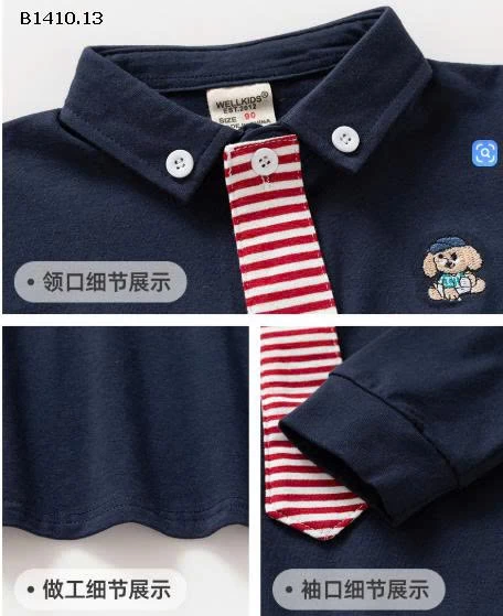ÁO POLO DÀI TAY CHO BÉ IU -Giá sỉ 99K