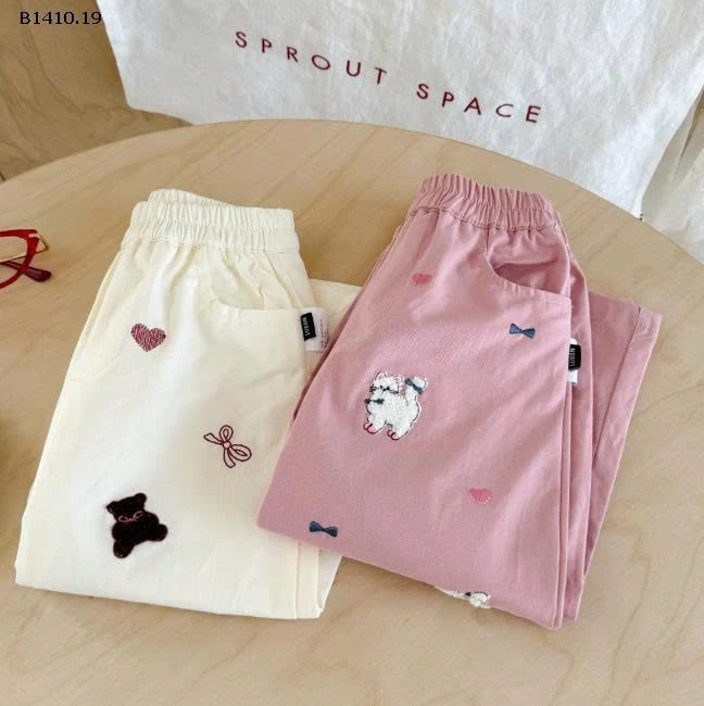 QUẦN Họa tiết thêu nổi bật, chuẩn gu công chúa nhí -Giá sỉ 115k