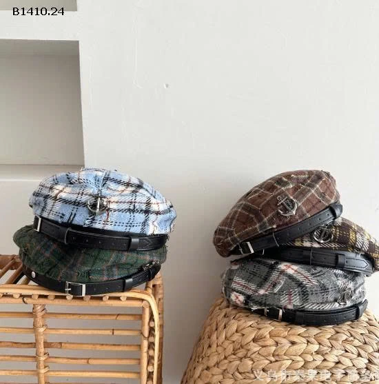 MŨ NỒI KẺ CARO CHO BÉ IU -Giá sỉ 96k
