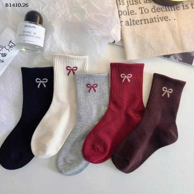 SET 5 ĐÔI TẤT NƠ CHO BÉ IU -Giá sỉ 54k/set    