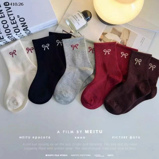 SET 5 ĐÔI TẤT NƠ CHO BÉ IU -Giá sỉ 54k/set    