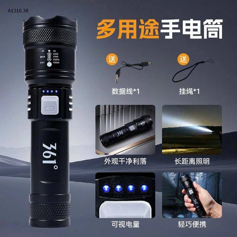 Đèn pin cầm tay 361 siêu sáng- sỉ 155k