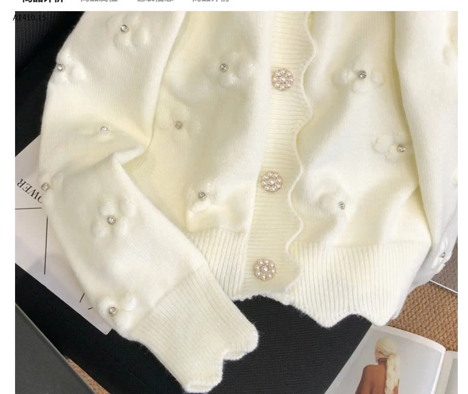 CARDIGAN ĐÍNH HOA NỮ - sỉ 177k