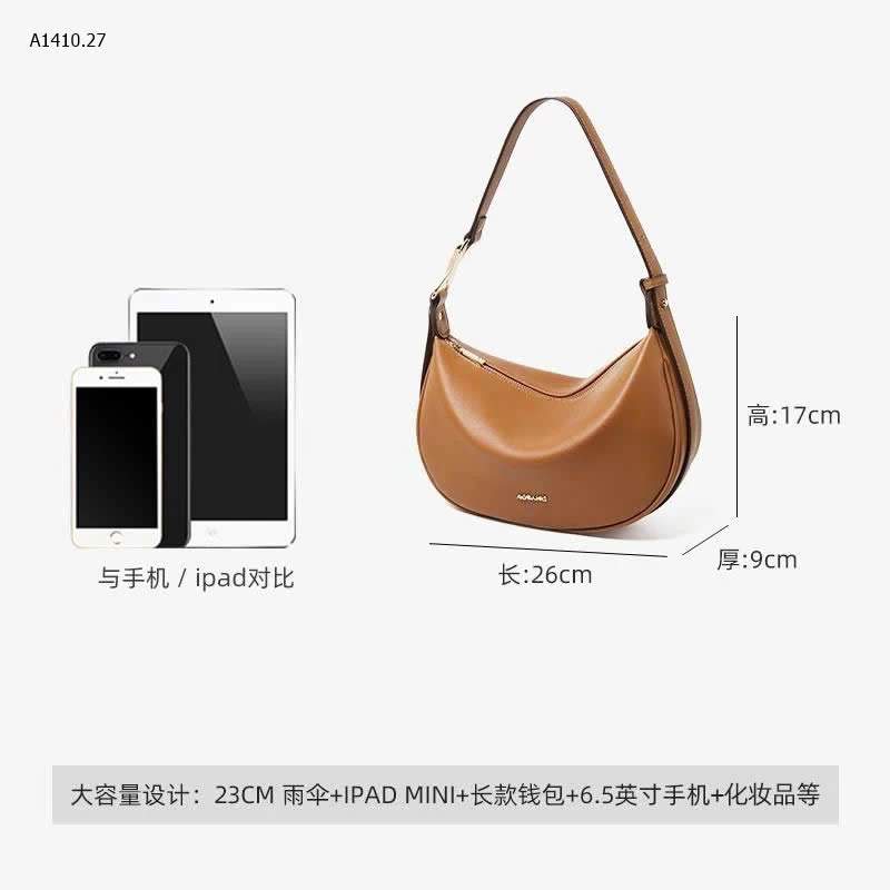 TÚI DA CAO CẤP AOKANG – DÁNG BÁN NGUYỆT SANG TRỌNG CHO NỮ - sỉ 380k