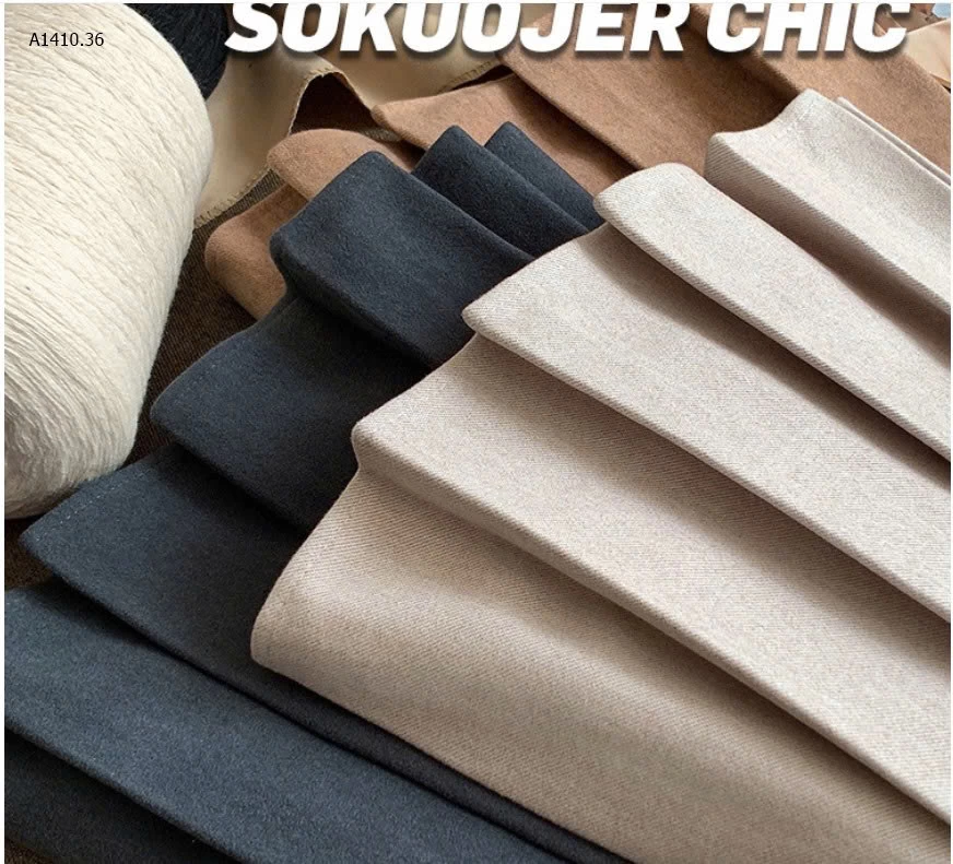 CHÂN VÁY XẾP LY CHỮ A LƯNG CAO NỮ  - sỉ 148k