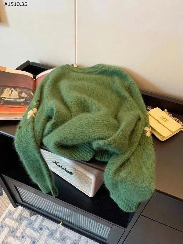 ÁO LEN HOA XANH - sỉ 186k