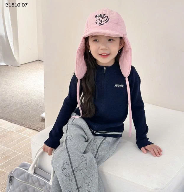 ÁO LEN KHÓA KÉO AMBB  -Giá sỉ  sz  90-150: 163k  sz 160: 178k