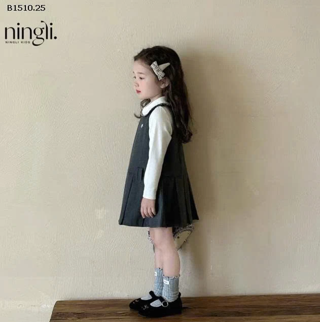 VÁY BÉ GÁI PHONG CÁCH VƯỜN TRƯỜNG-Giá sỉ 178k