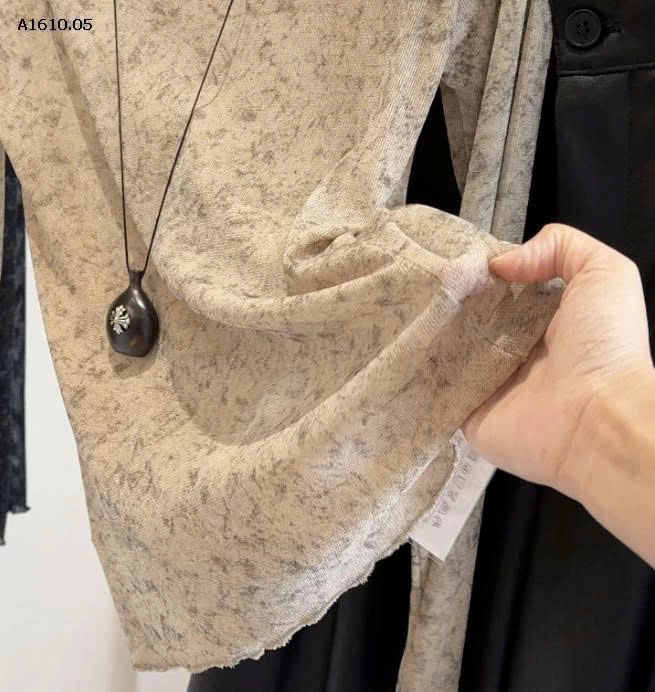 ÁO DÀI TAY HỌA TIẾT ANNA NỮ  - sỉ 99k