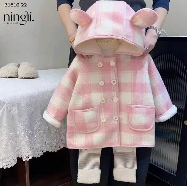 ÁO KHOÁC LÔNG HỒNG BG -Giá sỉ 205k