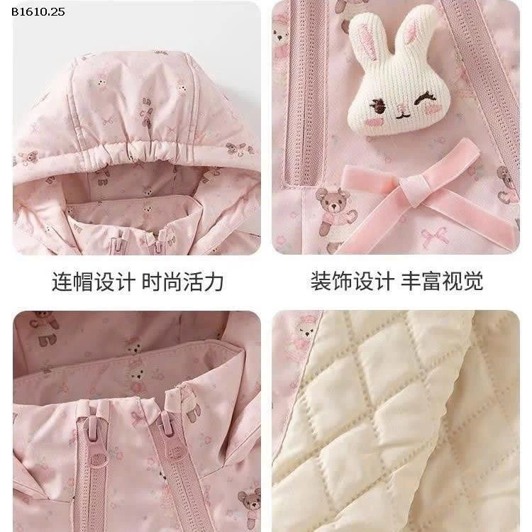 ÁO KHOÁC THỎ HỒNG BG-Giá sỉ 179k